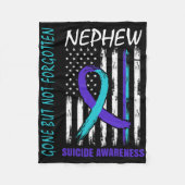 Verschwinden, aber nicht vergessen Nephew Suizidbe Fleecedecke (Vorderseite)