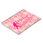 Verschwinden auf rosa Tarnung Notizblock (Linke Seite)