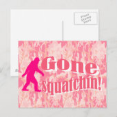 Verschwinden auf rosa Tarnung Postkarte (Vorne/Hinten)