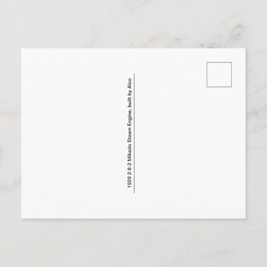 Verschwinden der Blues Postkarte (Rückseite)