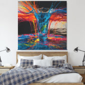 Verschwinden des Abstrakten Wasserbilds Leinwanddruck (Insitu (Schlafzimmer))