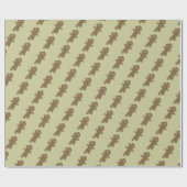 Verschwinden des Lebkuchenmannes Geschenkpapier (Flach)