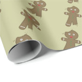 Verschwinden des Lebkuchenmannes Geschenkpapier (Rolleneckpunkt)