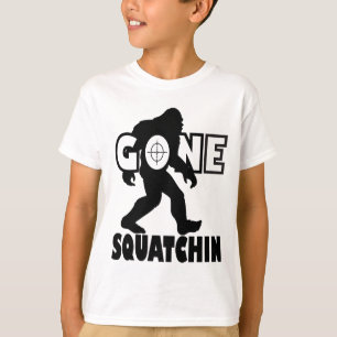 Verschwinden des Squatchins auf ein Ziel T-Shirt