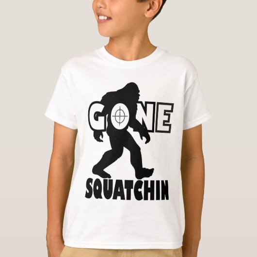 Verschwinden des Squatchins auf ein Ziel T-Shirt (Vorderseite)