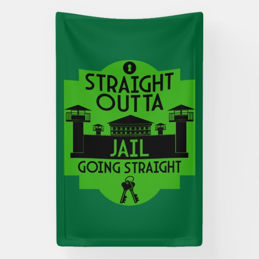 Verschwinden Sie aus dem Gefängnis Banner (Vertikal)
