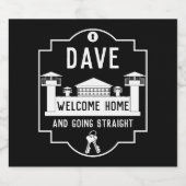 Verschwinden Sie aus dem Gefängnis Bierflaschenetikett (Einzelnes Label)