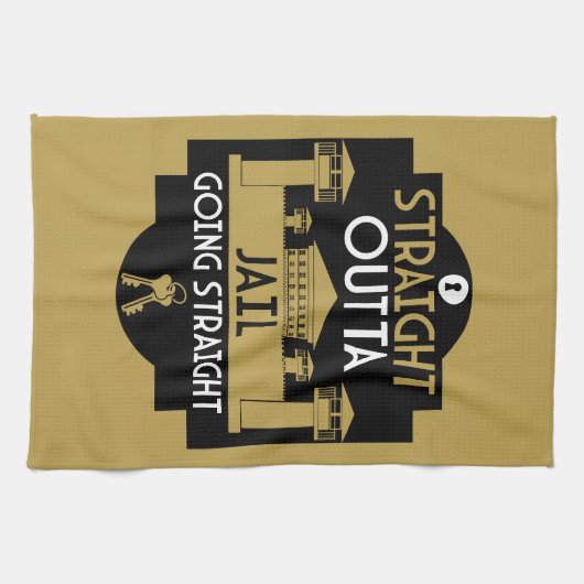 Verschwinden Sie aus dem Gefängnis Geschirrtuch (Horizontal)