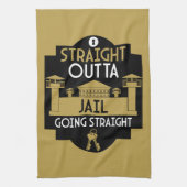 Verschwinden Sie aus dem Gefängnis Geschirrtuch (Vertikal)