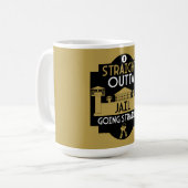 Verschwinden Sie aus dem Gefängnis Kaffeetasse (Vorderseite Links)