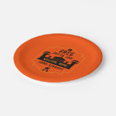 Verschwinden Sie aus dem Gefängnis Pappteller (Schrägansicht)