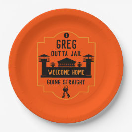 Verschwinden Sie aus dem Gefängnis Pappteller