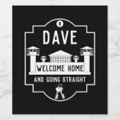 Verschwinden Sie aus dem Gefängnis Weinetikett (Einzelnes Label)