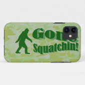 Verschwinden Squatchin-Text auf grüner Tarnung Case-Mate iPhone Hülle (Rückseite (Horizontal))