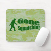 Verschwinden Squatchin-Text auf grüner Tarnung Mousepad (Mit Mouse)