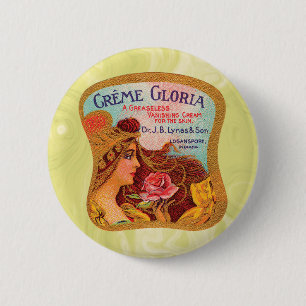 Verschwindende Haut-Creme Vintage Creme-Gloria Button