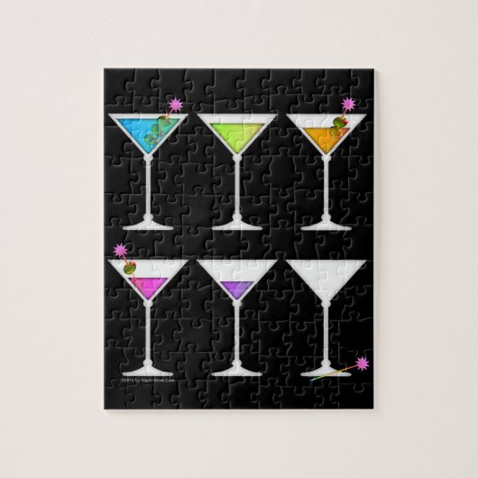 VERSCHWINDENDE MARTINI-RÄTSEL oder RÄTSEL-GESCHENK Puzzle (Vertikal)