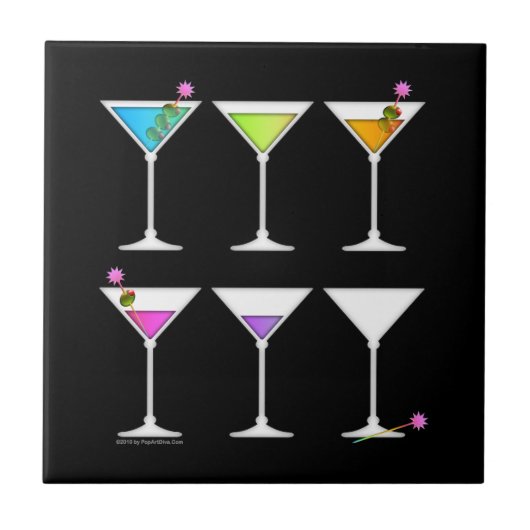 Verschwindende Martinis Untersetzer T (Vorderseite)