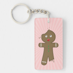 Verschwindender Gingerbread-Mann Schlüsselanhänger