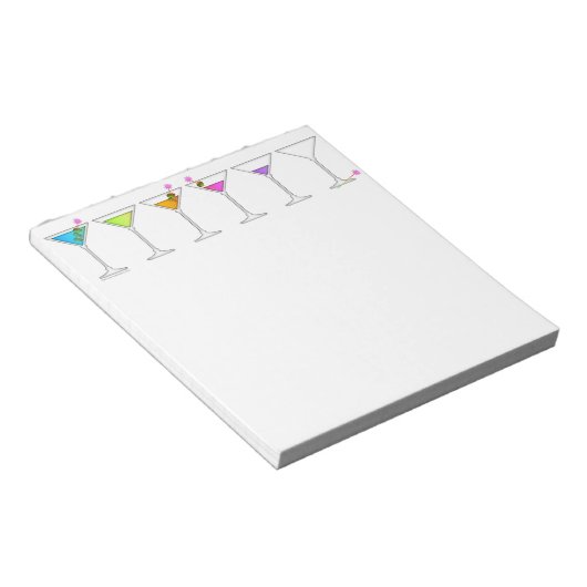 VERSCHWINDENDER MARTINI-NOTEPAD NOTIZBLOCK (angewinkelt)