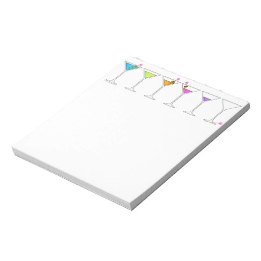 VERSCHWINDENDER MARTINI-NOTEPAD NOTIZBLOCK (Rotiert)