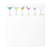 VERSCHWINDENDER MARTINI-NOTEPAD NOTIZBLOCK (Vorderseite)