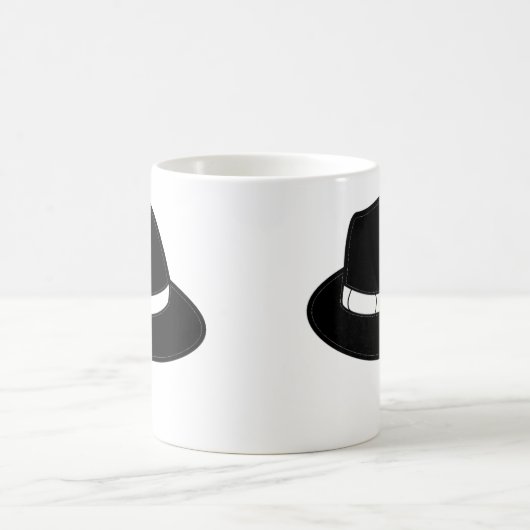Verschwindene Blackhat Kaffee-Tasse Verwandlungstasse (Mittel)