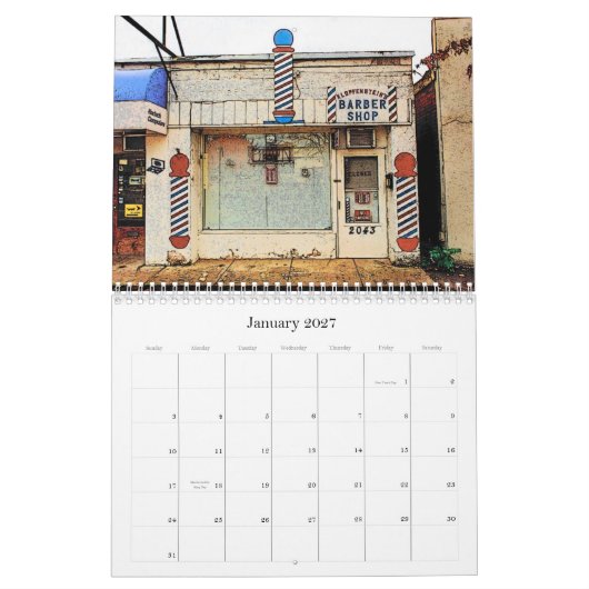 Verschwindener Amerika-Kalender - besonders Kalender (Jan 2027)