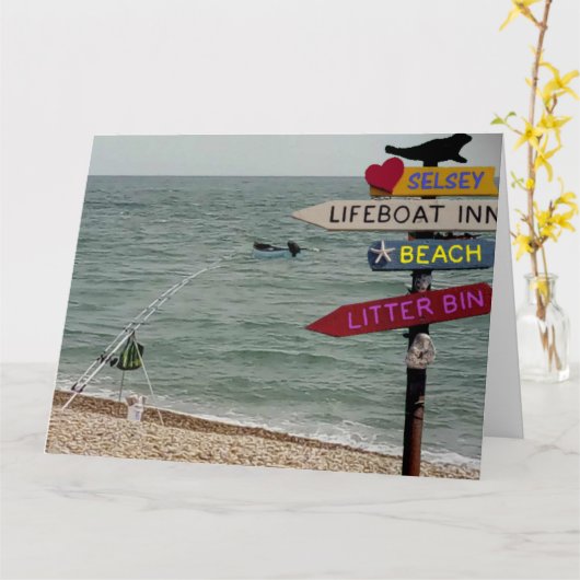 Verschwindet...... Fischerei. Karte (Gelbe Blume)