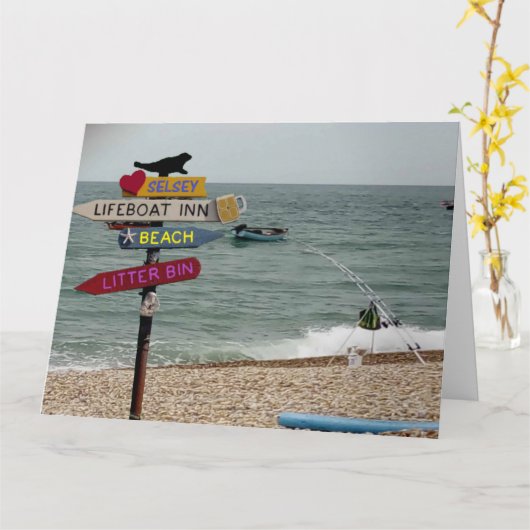 Verschwindet...... Fischerei. Karte (Gelbe Blume)