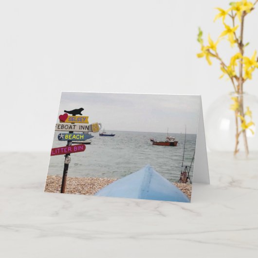 Verschwindet...... Fischerei. Karte (Gelbe Blume)