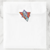 verschwommen quadratischer aufkleber (Tasche)