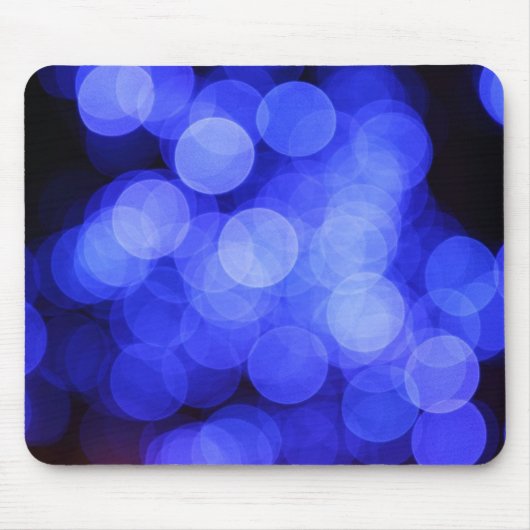 Verschwommene blaue Lichter-Mauspad Mousepad (Vorne)