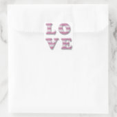 verschwommene Liebe Quadratischer Aufkleber (Tasche)