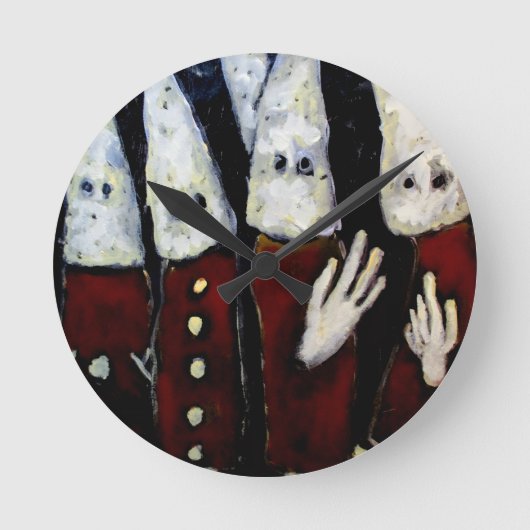 Verschwörer Runde Wanduhr (Vorderseite)