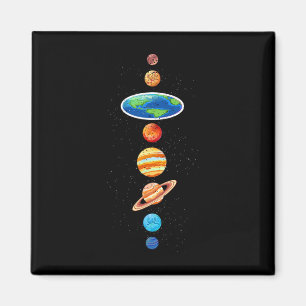Verschwörung auf der flachen Erde - Sonnensysteme Magnet