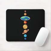 Verschwörung auf der flachen Erde - Sonnensysteme Mousepad (Mit Mouse)