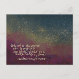 Verschwörung der Liebe Feiertagspostkarte