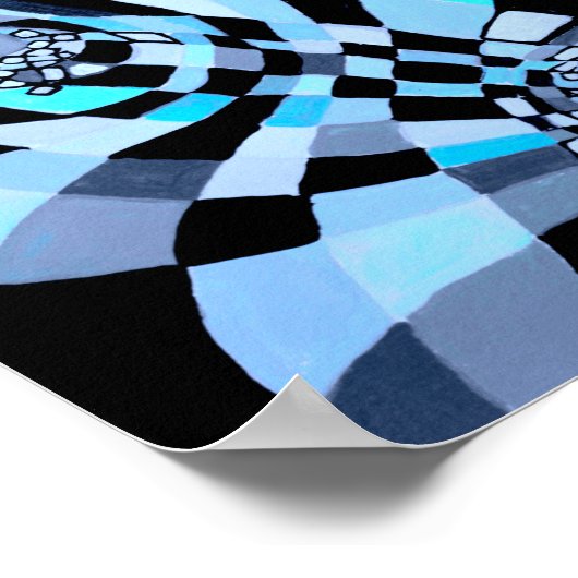 Verschwörung im Schachbrettstil Poster (Ecke)