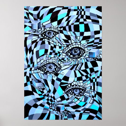 Verschwörung im Schachbrettstil Poster (Vorne)