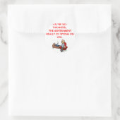 Verschwörung Runder Aufkleber (Tasche)