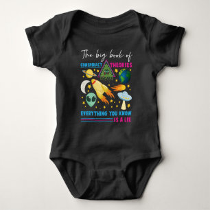 Verschwörung Theorie flache Erde UFO Alien Astron Baby Strampler