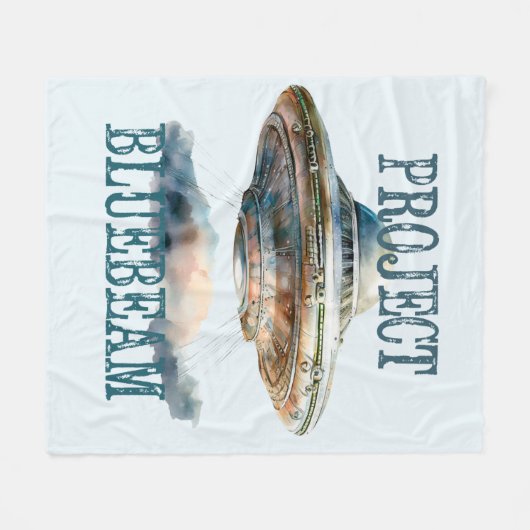 Verschwörung UFO Fleece Blanket (Vorderseite (Horizontal))