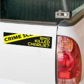 Verschwörungsintrige Neugier WER HAT CHARLIE GETÖT Autoaufkleber (Auf Lkw)