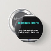 Verschwörungstheoretiker gegen die Medien Button (Vorne & Hinten)