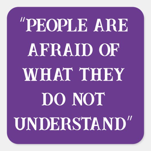 Verschwörungstheoretiker Quadratischer Aufkleber (Vorderseite)