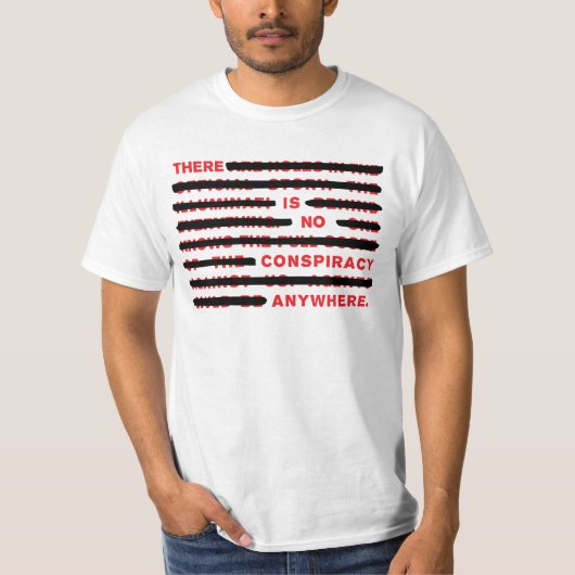 Verschwörungsweißt-shirt T-Shirt (Vorderseite)