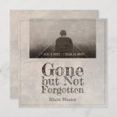 Verschwunden, aber nicht vergessen - Vintag (Vorne/Hinten)