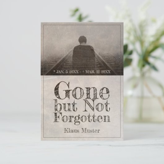 Verschwunden, aber nicht vergessen - Vintag (Stehend Vorderseite)