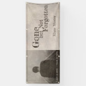 Verschwunden, aber nicht vergessen - Vintag Banner (Vertikal)